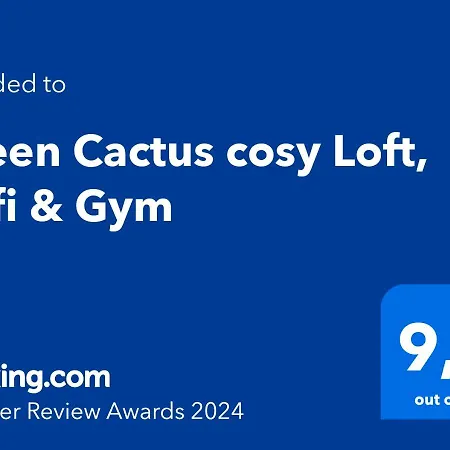 Green Cactus Cosy Loft, Wifi & Gym-3